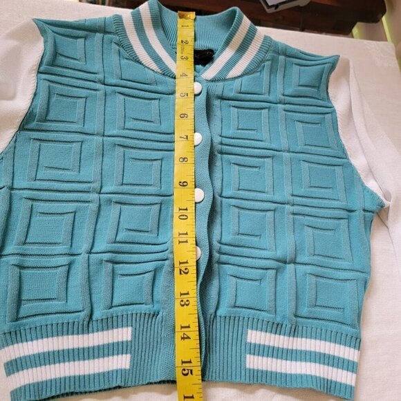 36 Point 5 Cropped Varsity Style Jacket - NWOT - Lightweight Knit - Picture 5 of 5